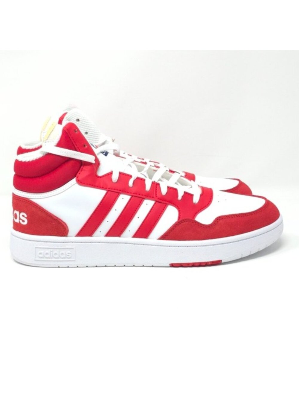 adidas Men’s Hoops 3.0 Mid Basketball Shoes Red - Picture 3 of 11